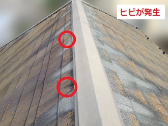塗装剥がれ　色ムラ